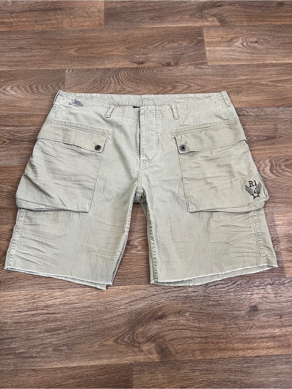 Vintage Ralph Lauren khaki cargo shorts Size38" #cargo #summer/A714